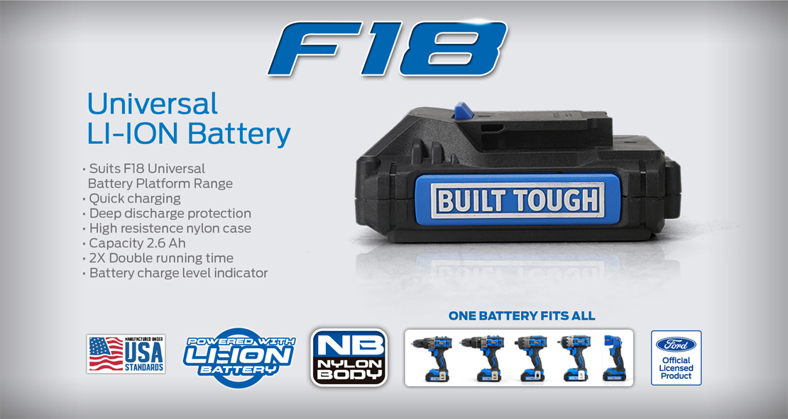 F18 Universal Li-ion battery